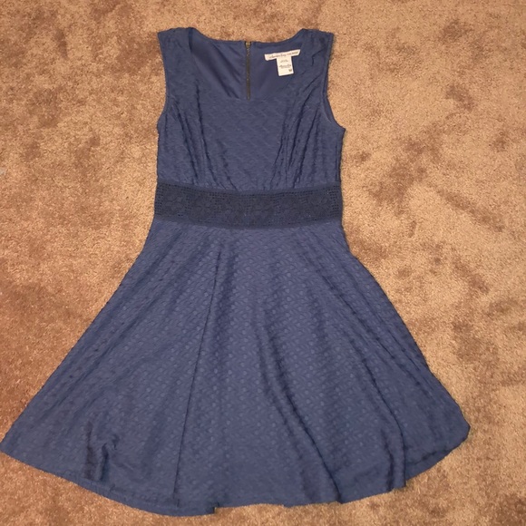 Blue/Grey American Rag Zip Up Dress - Picture 2 of 6